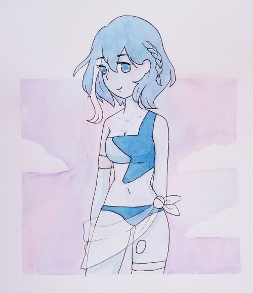 Larimar watercolor!