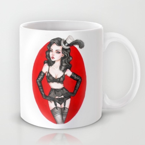  Three of my pin-up babe is available in the collection of mugs in my shop https://society6.com/blac
