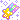 pixel art of a spinning yellow shooting star.