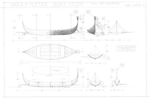 Study of a Boat from the Cave Scene in Harry Potter.