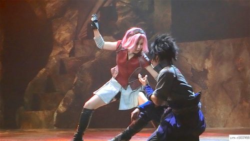 Sasuke and Sakura - Naruto Live Stage 2022Sasuke Uchiha - Ryuji Sato Sakura Haruno - Yui Ito  佐藤流司  