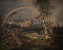 nationalgallery-dk: Norwegian Landscape with a Rainbow by J.C. Dahl, National Gallery of Denmark