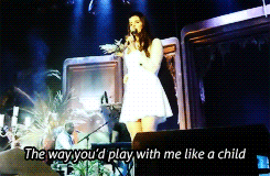 delreigns:  First time Lana Del Rey performed Young &amp; Beautiful live - Luxembourg,