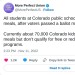 stabbyflower:soul-hammer:ALTView on TwitterAnd this is why voting matters, no matter what.Seventy THOUSAND hungry children will get fed, because the people of Colorado said “lets not starve kids”. And that’s powerful and beautiful and