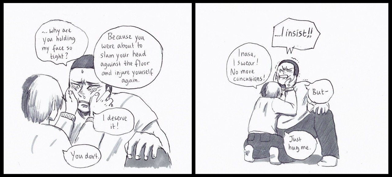 usa-chins:  Part 2  A comic I doodled after the U.A &amp; Shiketsu babysitting
