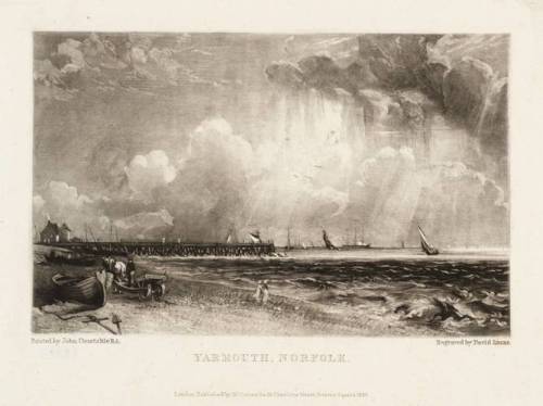 Yarmouth, Norfolk, John Constable, TatePurchased 1985Size: image: 140 x 220 mmMedium: Mezzotint on p