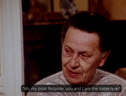 Rolande, a 75-year-old lesbian sharing her story in a 1982 French documentary