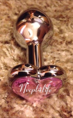 nvcpl4life:  Thank you to all of our awesome followers and the many others of you out there that helped get this princess plug where it belonged. After reaching the 700 likes (L) was still a little hesitant about trying it because she has such a tight