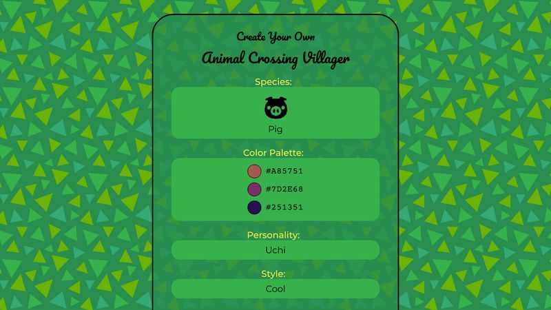 Animal Crossing Prompt Generator