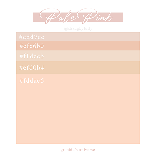 Hello beautiful people~I was making some color palettes for my fashion sketches these days, and I de