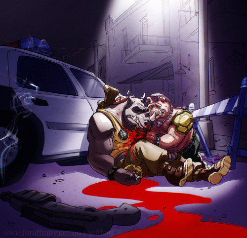 furrywolf999:  heyguffaw:  Picture commissioned by Rocketshipper - along with a couple of variants (including my “feeling the sincity fantasy” version)Possibly NSFW  Ow, my feelings…