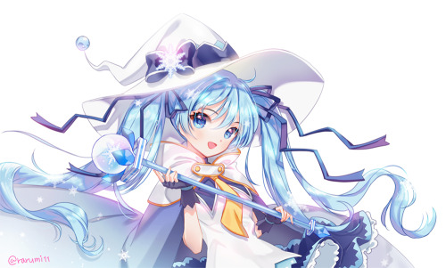 astrogaze:  「雪ミク」/「rumi」の作品 [pixiv] #pixitail 
