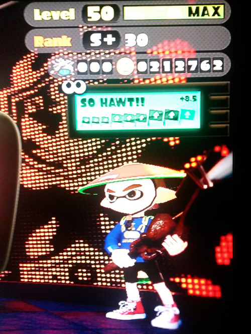 S+ now. Special thanks to my friends Dynamo Roller, Octobrush, Rapid Blaster and Jet Squelcher.
