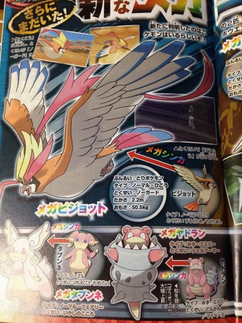 oolongearlgrey:  fantasticfakemon:  Two new Mega Evolutions revealed in Coro Coro. Mega Beedrill & Mega Pidgeot Check out the scans at Serebii.net  THE FIRST NEW MEGAS I’M ACTUALLY EXCITED FOR  