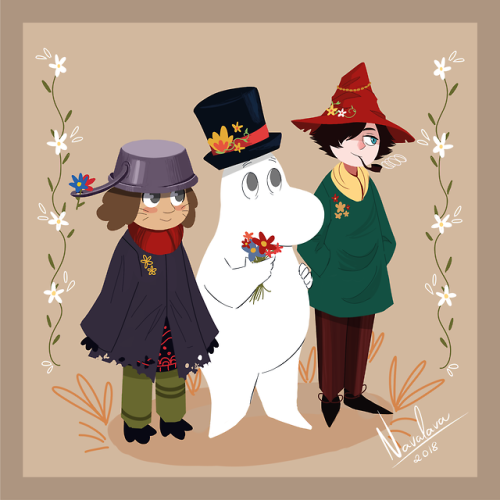 navalava: Moomin Illustration I did for a college project last year.