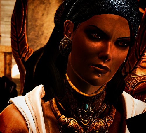 of-elves-and-wolves:Merrill: How do you do that?Isabela: Do what, Kitten?Merrill: You sort of… swagg