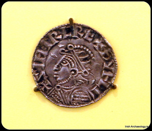 irisharchaeology:A silver coin which was minted in Dublin by the city’s Viking king, Sitric Silkbear