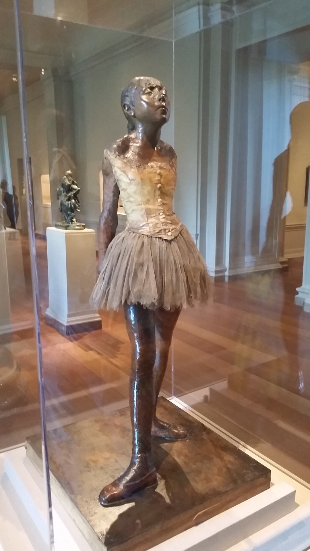 phantomonabudget:  Little Dancer, Aged Fourteen (1881, Edgar Degas)(pigmented beeswax,