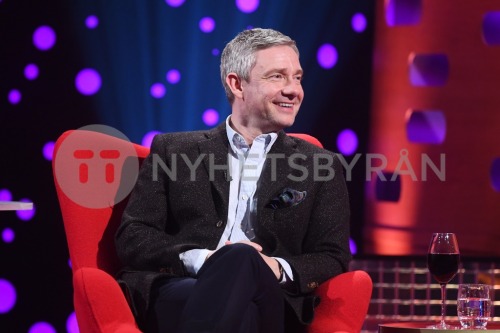 Martin Freeman during the filming for the Graham Norton Show at BBC Studioworks 6 Television Centre,