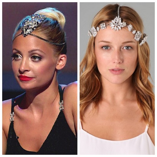 DIY Jeweled Headpiece from Gloriously Chic here. Inspiration Pieces: Left Top Photo: Nicole Richie h