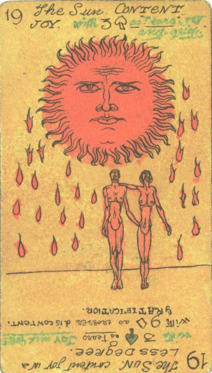 kosmia: Austin Osman Spare, The Sun (Tarot Card), 1906