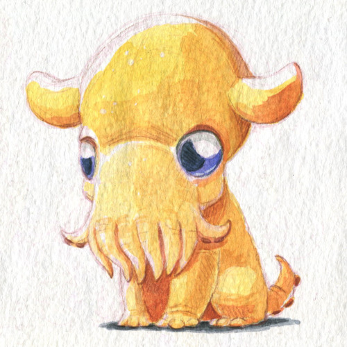 kevanhom: Land Cephalopod #4 - the Dumbo OctopusA rare type of cephalopod that doesn’t produce