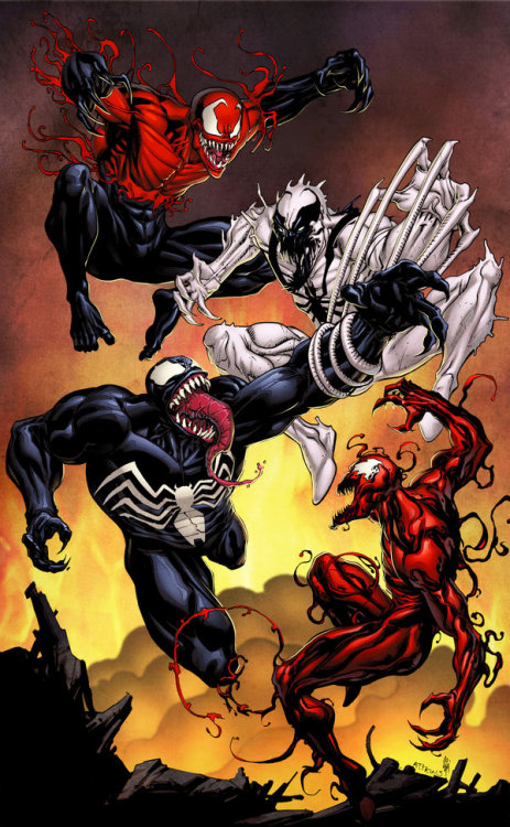 infinity-comics:  Marvel Illustrations by Robert Atkins Deviant Art - Twitter Colors by Simon Gough 