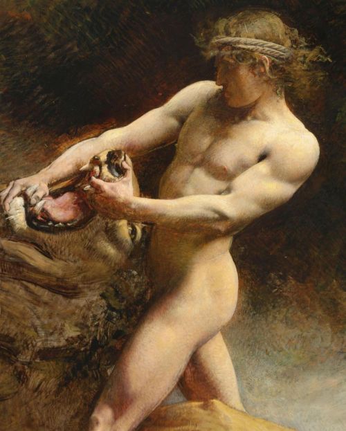 antonio-m:Léon Bonnat, (1833-1922) “Samson’s youth”,1891. Christie’s New