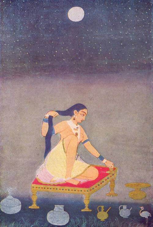 secretcinema1: Radha at Night, Mughal painting, c1650