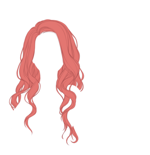 A Little Step-by-step For Lenes Hair. I Forgot To Save The First Version Of Lineart, So Theres A Little