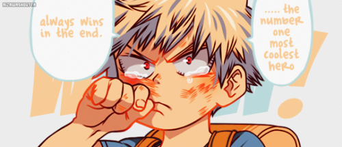aizawashoutta:   “From here on, I..! From here on..! Y'hear me?! I’m gonna… beat you all! I’m going to become the number one!! Enjoy your win. It’ll never happen again! Dammit!!!”↳ ♡ Happy Birthday to my angry hot hero ♡ | Bakugou Katsuki