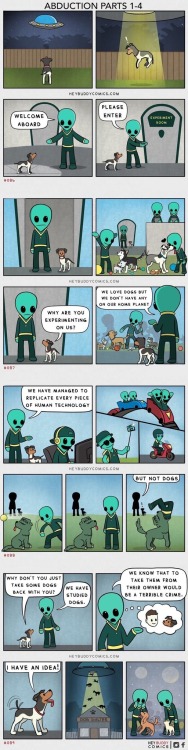 slightestcomplication: ethicalmemes: An alien abduction #EthicalMemes heybuddycomics.com/Hey