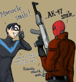 gothamart:  Monocle Smile :D by melimsah 