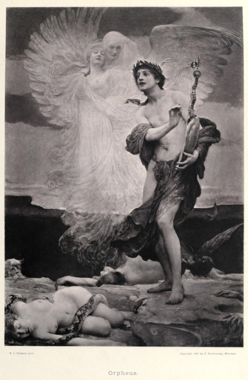 Solomon Joseph Solomon (1860-1927), ‘Orpheus’, “Die Kunst unserer Zeit”, 189