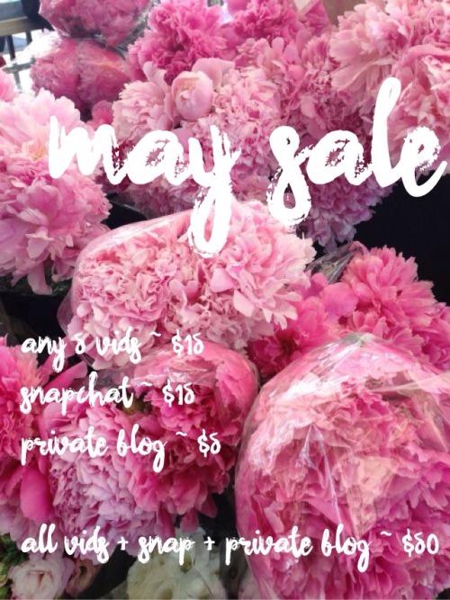 Porn Pics mirahxox:  Mirah’s May Sale (Thru May 14,