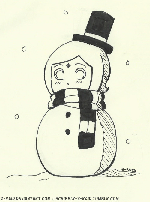 scribbly-z-raid:Scan of Pocket SnowFi I drew a while back