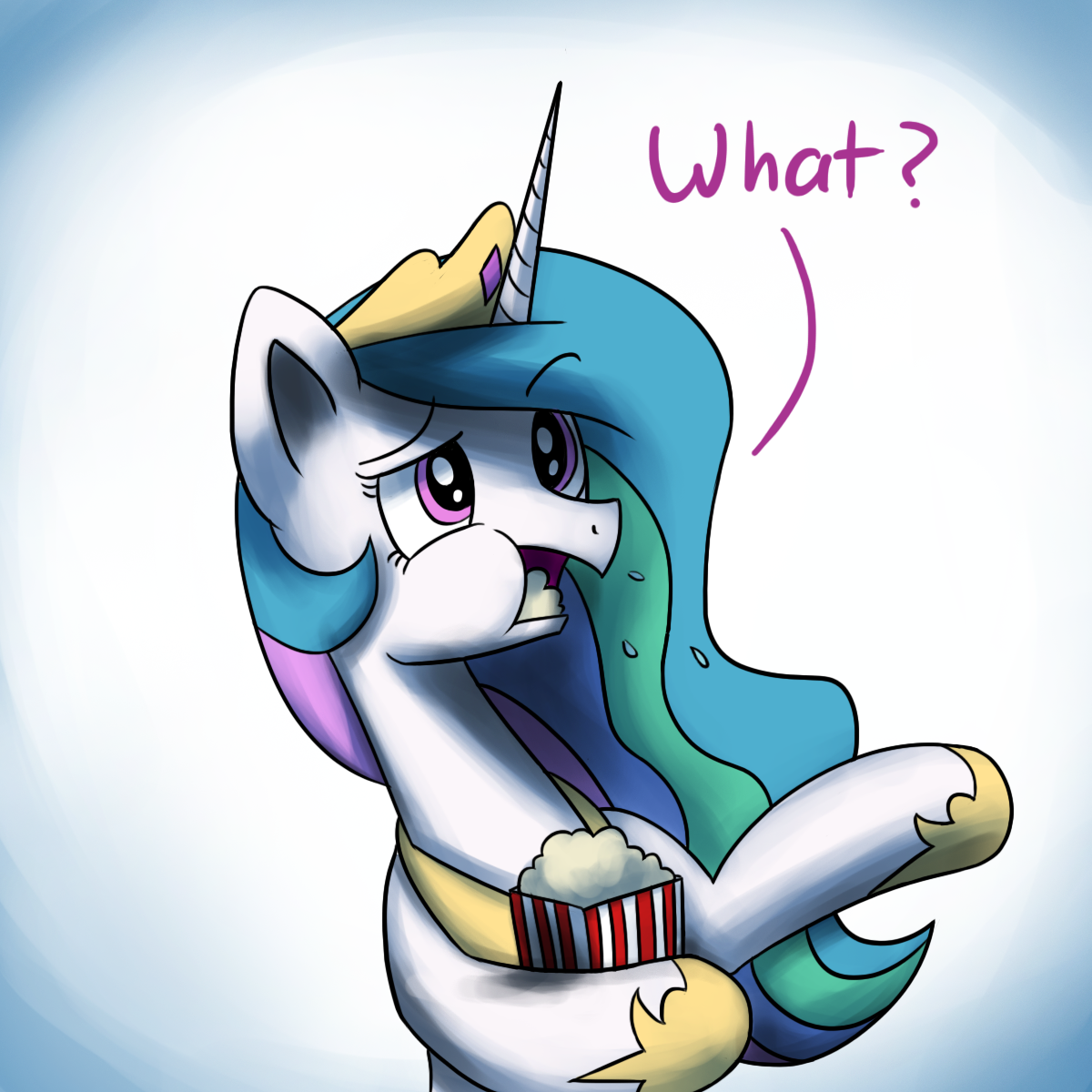 asksunshineandmoonbeams:  Luna: This was supposed to be a staring contest, Tia! Celestia: