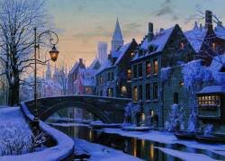 silvy67:  Fascinating winter evening in Brugge, Belgium 