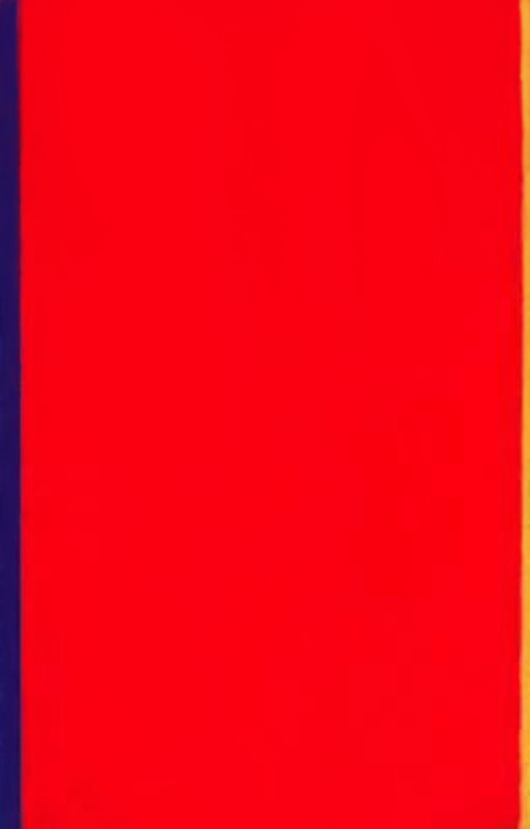 “Who’s afraid of Red, Yellow and Blue”, Barnett Newman, 1966