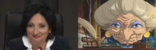 vetrowolf:Is it just me or Madame Charbonneau and Yubaba look almost the same (but younger