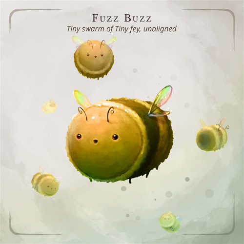 the-fluffy-folio:  Fuzz Buzz – Tiny swarm