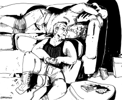 broletskiss:  tfw you wanna kiss yr bro’s soft supple lips but he’s nappin :’((josuke’s pants; okuyasu’s shirt) 