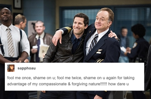 phil-the-stone: brooklyn nine-nine + tumblr text posts, the continuing saga