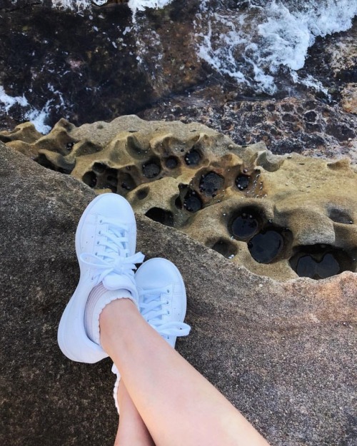 White shoes . ___ #shotoniphone #adidas #adidasstansmith #whiteshoes #wiw (at Malabar, New South Wal