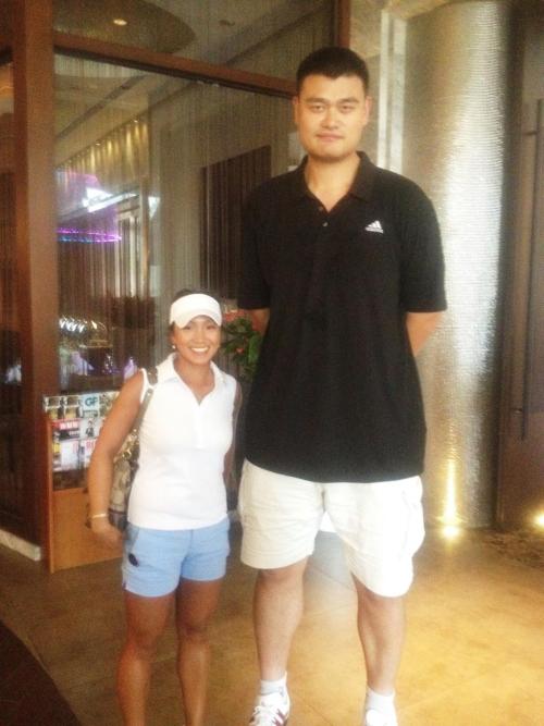 NPYM: Yao, this lady, and her visor