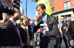 Tory Pig Gets Egged.