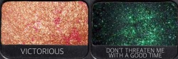 trippingeyes:  if panic! at the disco albums were eyeshadow → death of a bachelor