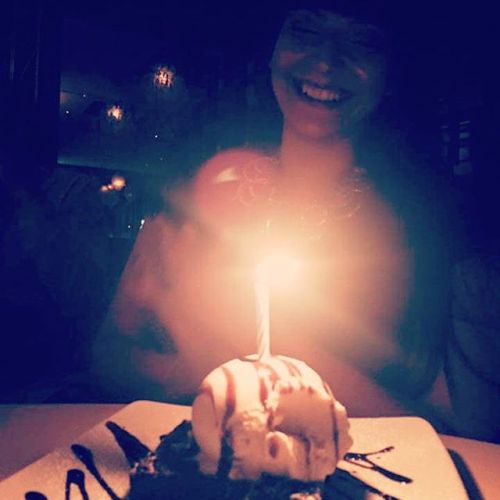 Celebrating Rony’s birthday last night with a big smile and a bigger dessert! :) #happybirthday #icecream #brownie #yum