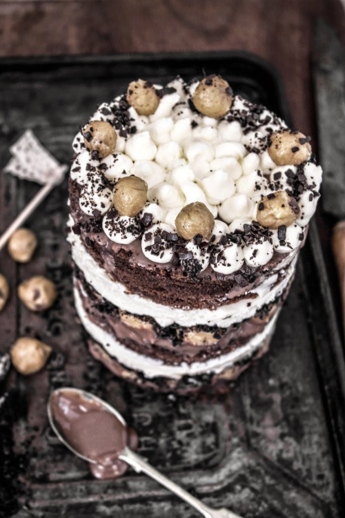 confectionerybliss:Momofuku Inspired Cookie Dough Chocolate Cake | Twigg Studios