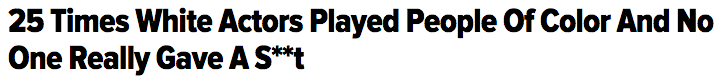 imkiwhereslevi:  simplementnatacha:  huffingtonpost:  Think blackface and yellowface
